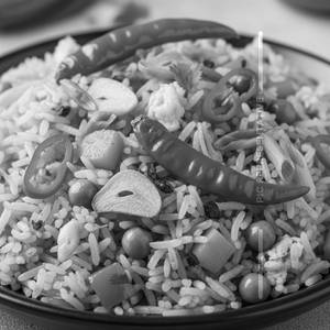Veg fried rice chilli garlic