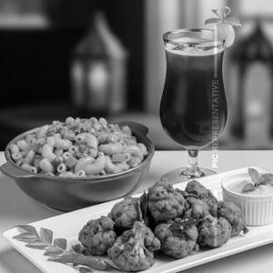 Veg Macroni + Gobi 65+ Arabian Grape Juice