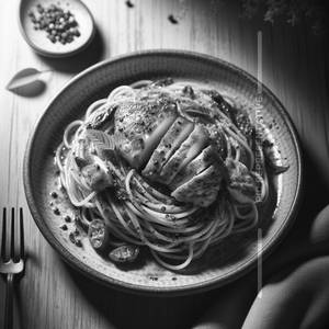 Spaghetti Aglio E Olio Chicken