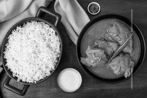 Chicken masala with rice