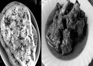 Butter Naan 2 Pcs + Mutton Kosa 2pcs