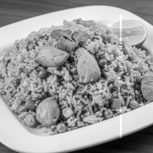 Chicken fried rice singapuri