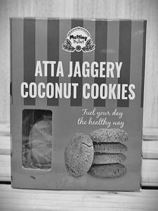 Atta Jaggery Coconut Cookies