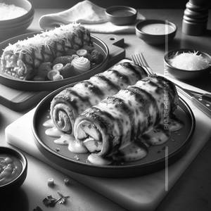 Cheesy Barbeque Chicken Roll