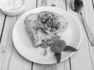 Special Chicken Shawarma [ served with chutney and salad ]