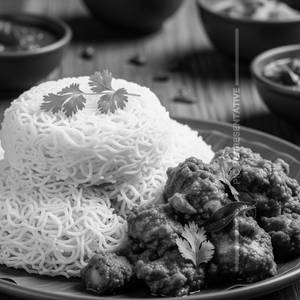 4 Pcs Idiyappam With Chicken Pepper