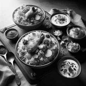 Chicken Biryani(Half) with Raita
