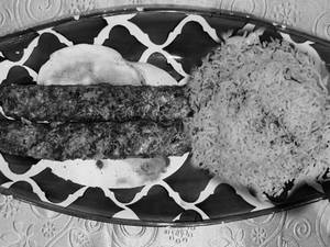 Koobide Lamb-with Saffron Rice