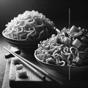 Hakka Noodles With Chinese Bhel