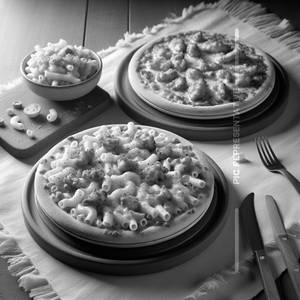 Chicken Cheese Macaroni Pizza