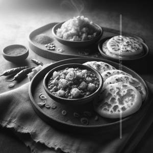 [8 Pieces] Thepla + Sukibhaji + Dahi