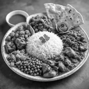 Chicken thali