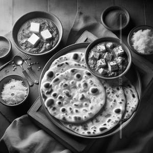 2 Butter Naan With Paneer Butter Masala