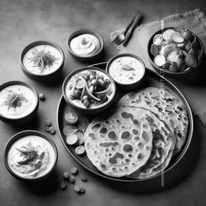 1 Aloo Partha +1aloo Pyaz +1pnaaer Paratha+dahi                  