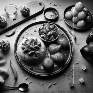 Chicken Fried Rice With Chilli Chicken And Gulab Jamun [2 Pieces]