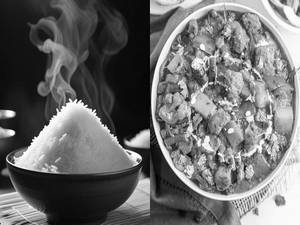 Steam Rice (500 Ml) + Mix Veg (500 Ml) + Salad