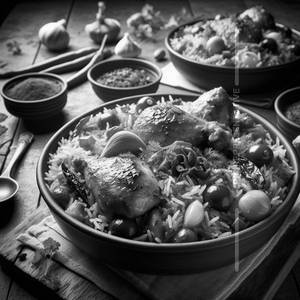Chicken mughlai biryani