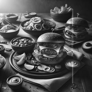 Cheese Burger With Tikki