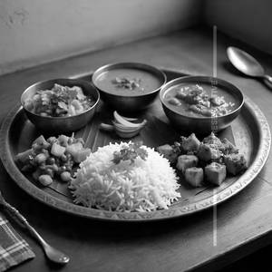 Veg Thali 5cp 