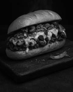 Classic Grilled Mushroom, Capsicum & Cheese Sandwich
