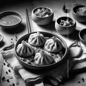 Veg Tadka Momos [10 Pcs]
