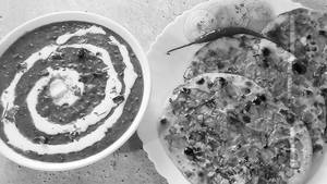 Chees garlic + dal makhni chole