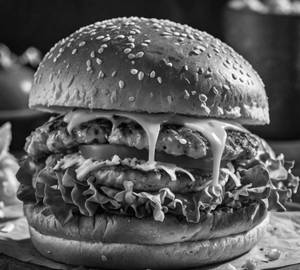 Grilled Chicken Cheese Burger