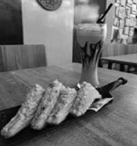 Veg Mayo Sandwich With Cold Coffee