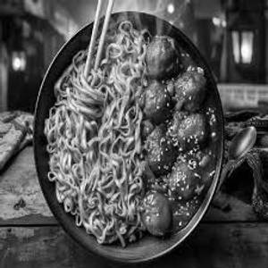 Manchurian Gravy [Half] With [Half] Singapore Noodles
