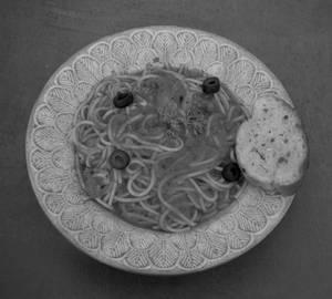 Spaghetti pasta in tomato basil