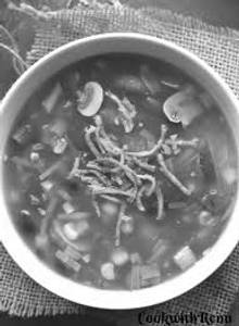 Baby Corn Mushroom Soup
