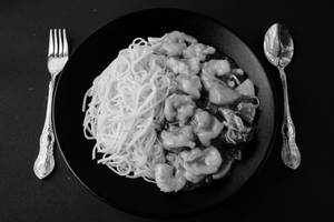 Prawn Steamed Noodles Cantonese Style