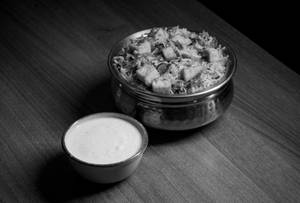 Paneer Biryani With Raita