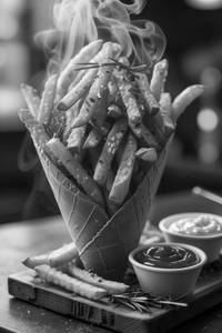 Spicy french fries