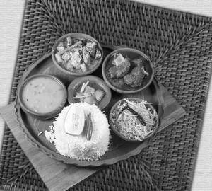 Mutton rice special combo thali