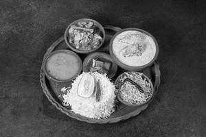 Bhapa Bhetki Thali
