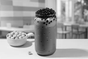 Boba Hazelnut Cold Coffee