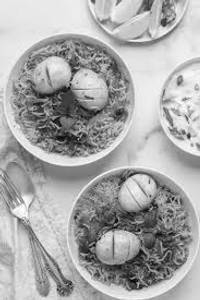 Egg biriyani with gravy