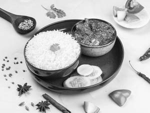 Kadhai Chicken With Rice