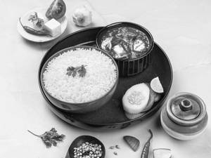 Palak Paneer With Rice