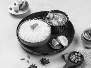 Matar Paneer With Rice