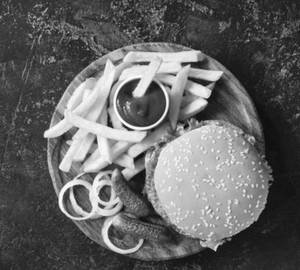 Chicken burger+ French fries Combo 