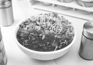 Fried rice with Manchurian Gravy