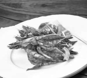 Double Spicy Pan Fried Prawns