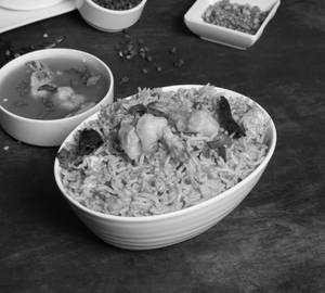 Prawn Schezwan Fried Rice & Garlic Prawn Gravy