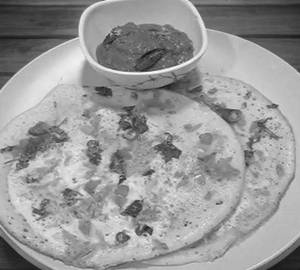 Muttai onion uthappam