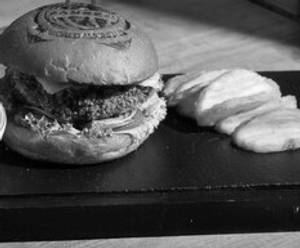 CORN CRUSTED VEGGIE BURGER