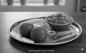 Ragi Mudde with Bendakaya Chutney Andhra Style Healthy Millet Meal
