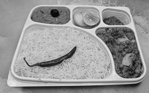 Aloo Mutter & Steam Rice Combo