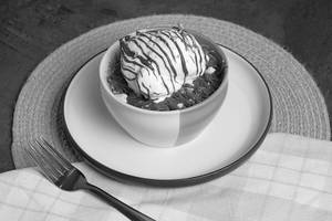 Nutella Banana Waffle Bowl